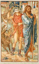 Die Fremden im Dorf, Illustration aus 